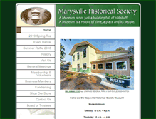 Tablet Screenshot of marysvillehistory.org